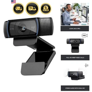 Compact C920x Webcam - 1080p Video, Noise-Cancelling Audio for Crisp Calls - Afbeelding 1 van 10
