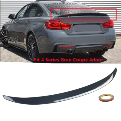Fit For 2015-20 BMW 4 Series Gran Coupe F36 Gloss Black Rear Trunk Spoiler Wing - Imagem 1 de 4