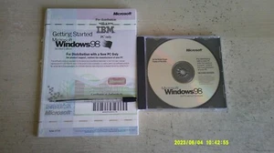 MICROSOFT WINDOWS 98 SECOND EDITION - PC OPERATING SYSTEM inc MANUAL, COA & CODE - Picture 1 of 3