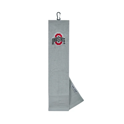 Ohio State Buckeye Face/Club Embroidered Towel Cover