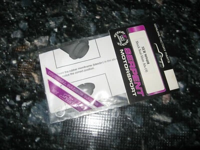 RC Serpent Shock Seals Aluminum Silver (4) SER 909408 - Image 1 of 2