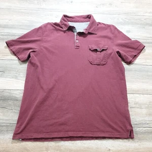 Covington Mens XL Short Sleeve T Shirt Casual Athletic Sport Cotton Wine Pocket - Picture 1 of 10