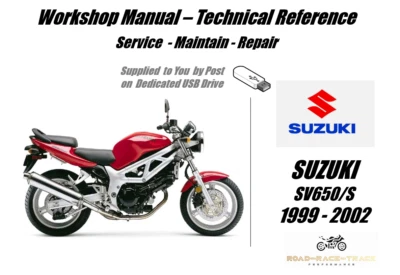 Suzuki SV650 SV 650 /S  Service Repair Workshop Manual USB 1999 - 2002 - Image 1 of 4