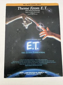 Vintage "Tema di E.T." spartiti musicali - grande nota pianoforte solo - A2 - Foto 1 di 4