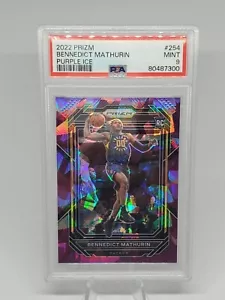 Panini Prizm Bennedict Mathurin Purple Ice #254 RC 2022-23/149 PSA 9 🔥 - Imagen 1 de 5