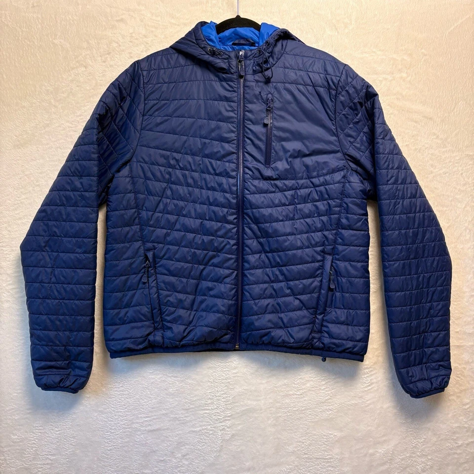 Vineyard Vines Jacket Women Sz XL Blue Mountain Weekend Puffer Full Zip Hooded - Image 1 of 4