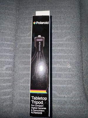 Trípode de mesa Polaroid para cámaras y videocámaras digitales compactas, negro Foto 1 de 3