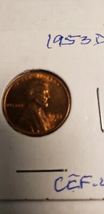 1953 D LINCOLN WHEAT PENNY CENT CHOICE EXTREMELY FINE CONDITION - Picture 1 of 2