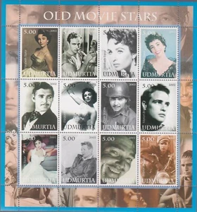 Old Movie Stars - Sheet of 12 - Different - Unused - Picture 1 of 1