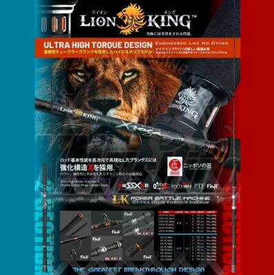 XZOGA LIONKING LK-2C Livebait Zoka Tenya Rod Casting versão 6346 1.92m 500gr - Imagem 1 de 4