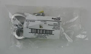 National Hardware 3163BC 3/4x3-5/8" Boat Snaps SWL 440 LB N262-444 Pack of 3 NIP - Picture 1 of 3