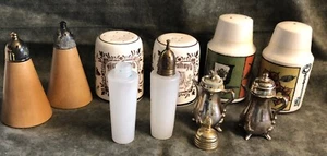 Vtg Lot Salt & Pepper Shakers Cory, Holt Howard, Hershey’s, Marble, Wood - Picture 1 of 11