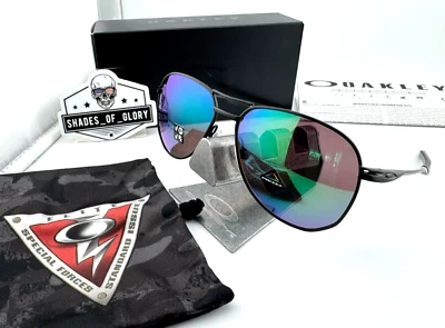 OAKLEY CONTRAIL SI SATIN BLACK PRIZM MARITIME POLARIZED SUNGLASSES OO4147-09 NEW - Image 1 of 4