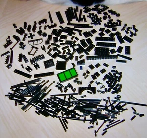 Lego Black Lot Rods Cones Connecting Pieces - Picture 1 of 5