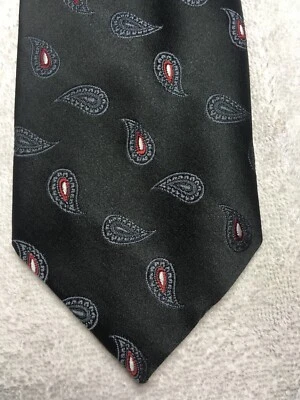 MONTAJE CORBATA HOMBRE NEGRA CON GOTAS DE AGUA 3,75 X 58 NUEVA SIN ETIQUETAS Foto 1 de 4