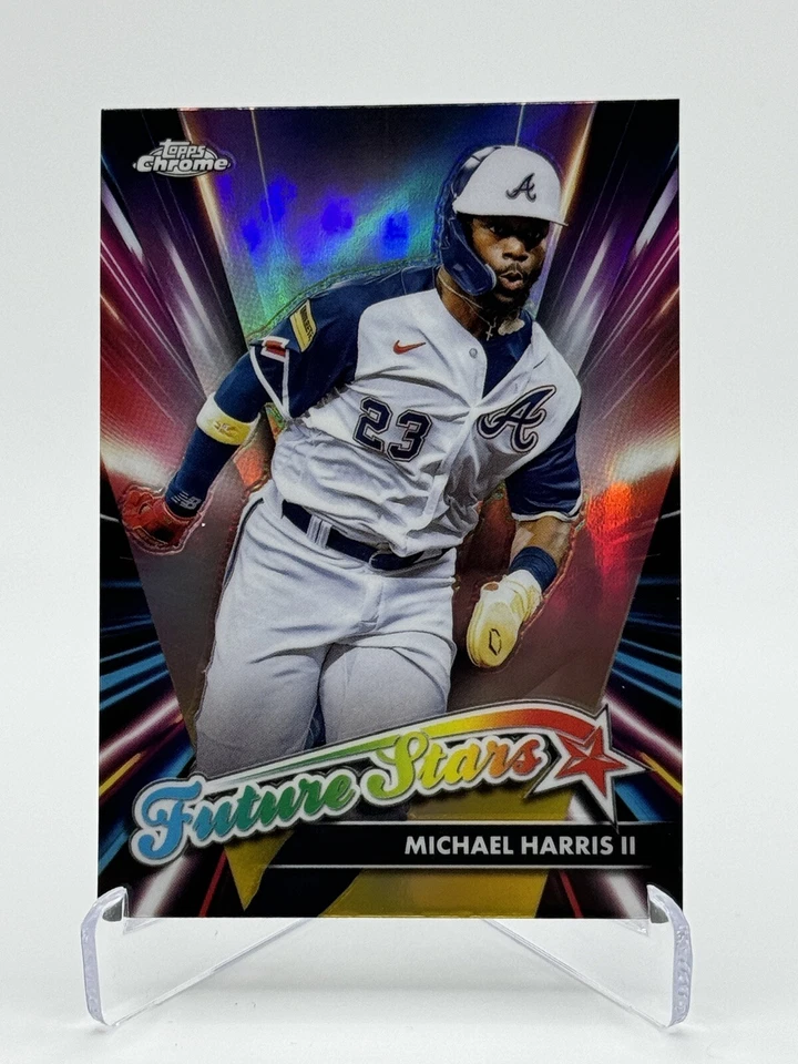 2024 Topps Chrome #FS-10 MICHAEL HARRIS II | Future Stars - Image 1 of 2
