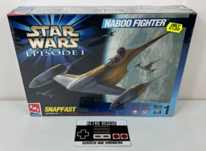 Star Wars Naboo Fighter AMT Ertl Snapfast Model Kit NEW Sealed 1:48 Vintage 90s - Picture 1 of 7