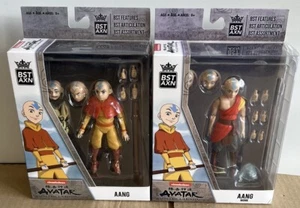 Lot Of 2 NEW BST AXN Nickelodeon Avatar: The Last Airbender Aang Monk Figures - Picture 1 of 8