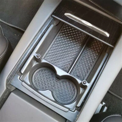 Console central de carro ABS organizador bandeja copo suporte bebida para Tesla modelo S X 16-18 - Imagem 1 de 4
