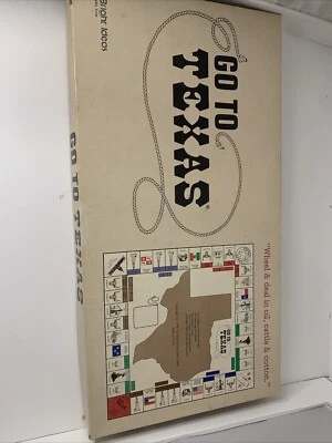 Vintage Go To Texas Board Game Bright Ideas 1979.  Incomplete.  See Pictures. - Image 1 of 4