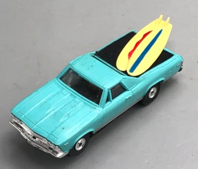 RARO De Colección Aurora AFX TJet 1429 Chevy EL Camino Tablas de Surf Turquesa HO Slot Car Foto 1 de 4