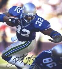 Ricky Watters signed NFL football 8x10 photo W/Cert Autographed (A0486