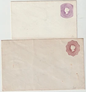 MAURICE 2 x QV PAPETERIE POSTALE INUTILISÉE ENVS - 25c et RARE DIX PENCE 10d - Photo 1/2