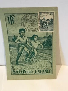 CPA PREMIER JOUR SALON DE L'ENFANCE PARIS 1946 - Picture 1 of 3