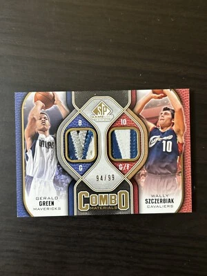 Camiseta deportiva 2009-10 SP usada en juegos Gerald Green Wally Szczerbiak combo parche doble/99 Foto 1 de 2