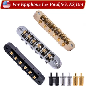 Guitar Tune-O-Matic Roller Saddle Guitar Bridge for Epiphone Les Paul,SG, ES,Dot - Picture 1 of 10