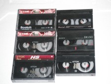 6 Video 8 / 8mm Camcorder Tapes/ Cassettes used