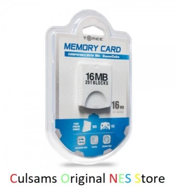 NEW 16MB (251 BLOCKS) Memory Card for Nintendo Wii / GameCube - USA SELLER - Image 1 of 4