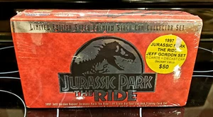 Jurassic Park the Ride Promo Jeff Gordon Stock Car Trading Card Collector Set BN - Picture 1 of 8