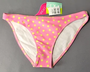 Agua Doce Polka Dot Full Bikinihose Badeanzug Damen Rosa Gelb Gefüttert Neu - Bild 1 von 10