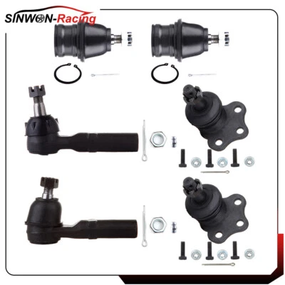 Para Dodge Dakota Durango 1998-1999 6 piezas rótulas dirección extremo de varilla de amarre exterior Foto 1 de 4