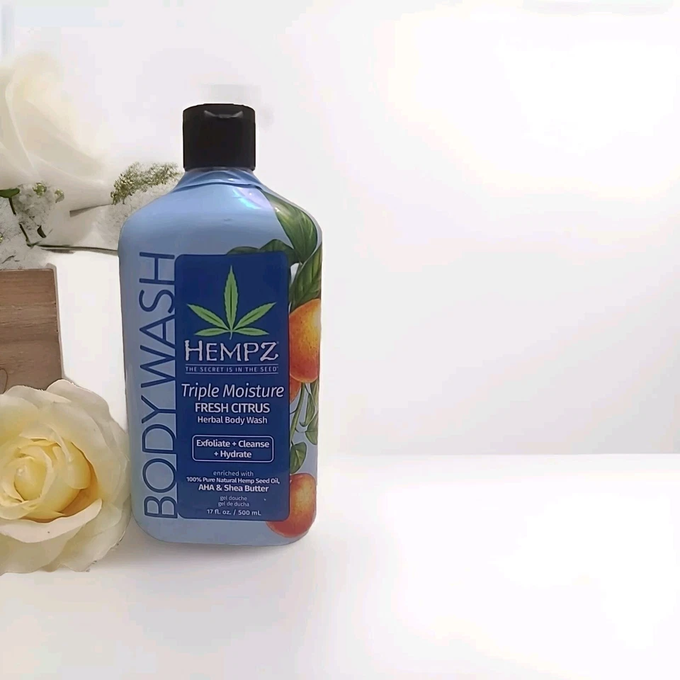 Jabón corporal a base de hierbas cítricas frescas triple hidratación Hempz 17 oz fórmula 3 en 1 Foto 1 de 3