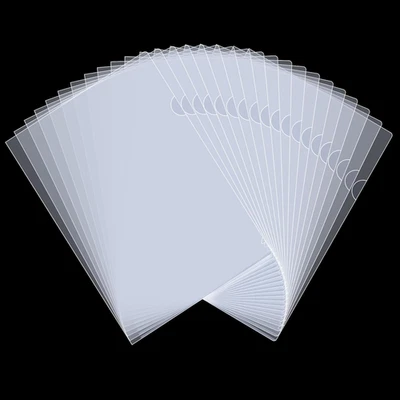 40 Pezzi Cartelline A4 Trasparenti,Buste a L Trasparenti in Plastica,180 Micron, - Immagine 1 di 4