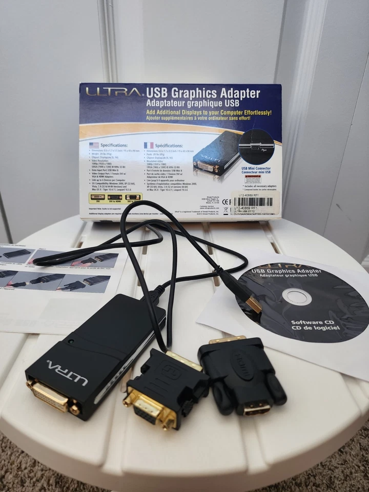 Ultra | USB Graphics Adapter Driver |  USB 2.0 to DVI, VGA, HDMI - Image 1 of 1