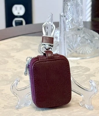 NEW Case For Earbud Storage—TOUGH Zipper/Clip-3x2in, Wine, Backpack Sanity Saver - Image 1 of 4