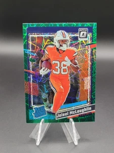 Jaleel McLaughlin 2023 Panini Donruss Optic #232 Rated Rookie Green Velocity - Bild 1 von 2