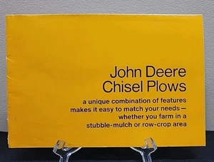 Póster folleto sobre arado cincel John Deere 1973 original vintage B-925-73-1 raro - Imagen 1 de 10