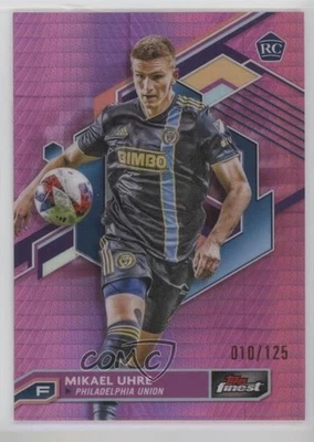 2023 Topps Finest MLS Pink Prism Refractor /125 Mikael Uhre #90 Rookie RC - Image 1 of 2