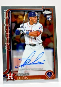 2025 Topps Chrome Rookie Autographs Pedro Leon #RA-PL - Picture 1 of 2