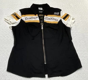 Harley Davidson Speedway Spirit Kurzarm Garage Shirt Damen L Large - Bild 1 von 11