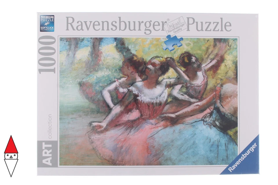 PUZZLE ARTE RAVENSBURGER FOUR BALLERINAS ON THE STAGE 1000 PZ - Immagine 1 di 1