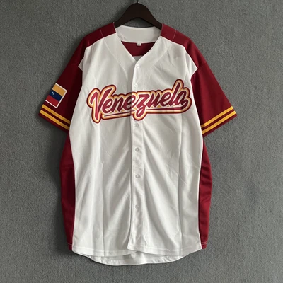 Camiseta de béisbol Altuve 27 Venezuela juvenil/hombre nombre personalizado cosido a talla grande Foto 1 de 4