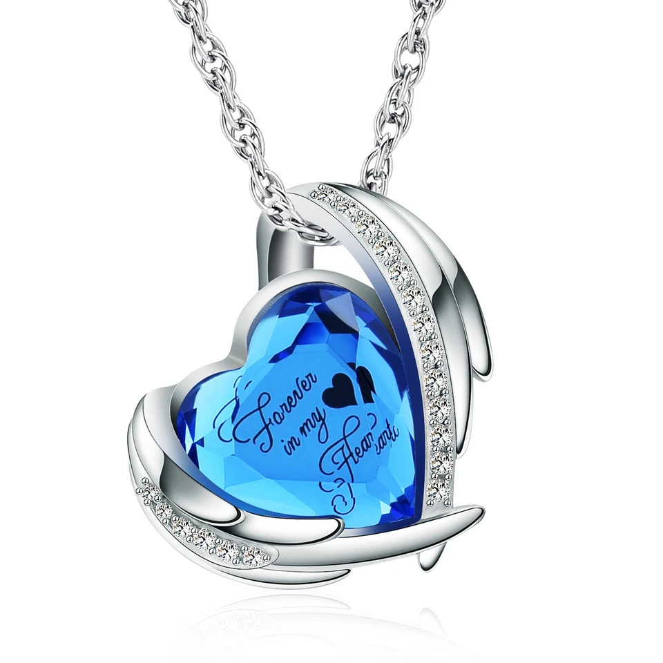 Collar Colgante Urna Corazón para Cremación Cenizas Recuerdo Memorial Joyería Regalo Foto 1 de 1