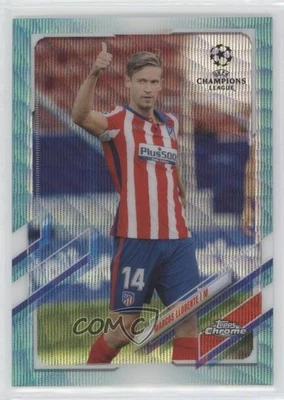 2020-21 Topps Chrome UCL Aqua Wave Refractor /199 Marcos Llorente #54 - Image 1 of 2