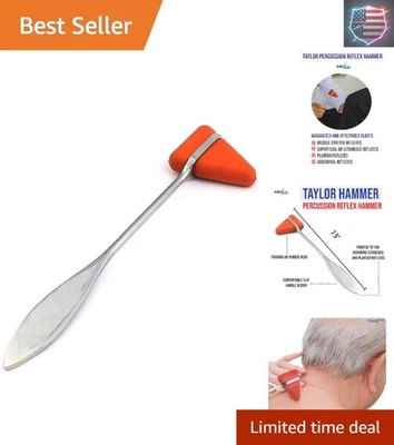 Taylor Tomahawk Reflex Hammer - Herramienta de examen neurológico de precisión en rojo Foto 1 de 4
