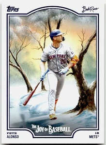 2024 Topps X Bob Ross - The Joy of Baseball Pete Alonso New York Mets #20 - Bild 1 von 2